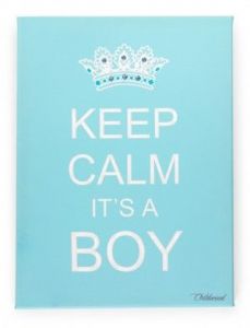 Obrazek Keep Calm Boy niebieski 30x40cm