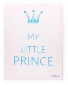 Obrazek My Little Prince biało-niebieski 30x40cm