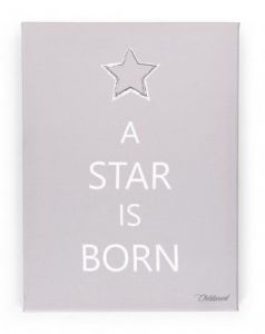 Obrazek Star Is Born szaro-biały 30x40cm
