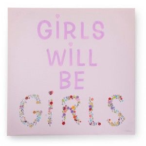 Obrazek Girls Will Be Girls 75x75x4 cm