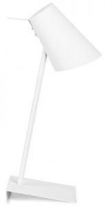 It's About RoMi Table lamp iron/rubber finish Cardiff h.54cm/shade h.20x15cm, white CARDIFF/T/W