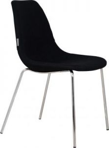 Zuiver Krzesło FIFTEEN UP chromowane/czarne 1100210