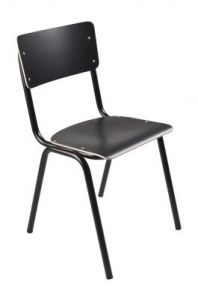 Zuiver Krzesło BACK TO SCHOOL HPL czarne 1008201