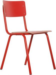 Zuiver Krzesło BACK TO SCHOOL HPL czerwone 1008207