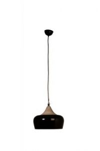Dutchbone Lampa wisząca COCO GLOSSY czarna 5300056