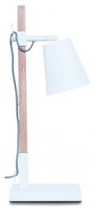 It's About RoMi Table lamp iron/ashwood Sydney h.54cm/shade 15x15cm, white/natural SYDNEY/T/W