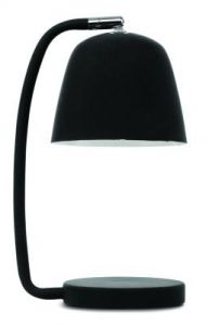 It's About RoMi Table lamp iron/rubber finish Newport h.28cm/shade h.11x13cm, black NEWPORT/T/B