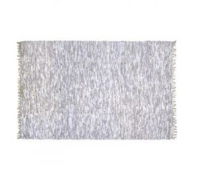 HK Living Skórzany dywan biały TAP0843