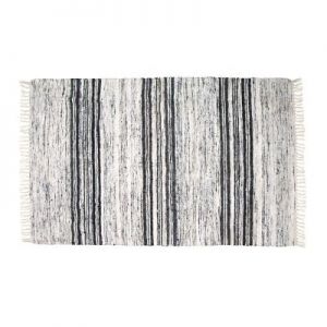 HK Living Jedwabny dywan czarno-biały 120x180cm TAP0860