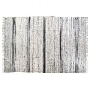 HK Living Jedwabny dywan czarno-biały 180x280cm TAP0861