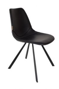 Dutchbone Krzesło FRANKY czarne 1100280
