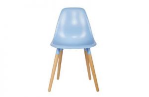 Woood Zestaw krzeseł ROEF niebieskich (2 szt) 375811-P