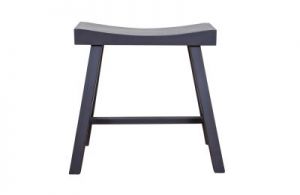 Be Pure Drewniany stołek CHARCOAL czarny 800149-Z