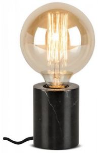 It's About RoMi Table lamp marble Athens cylinder dia.7,5xh.10cm, black ATHENS/T/B