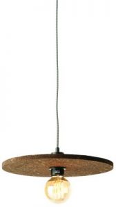 It's About RoMi Lampa wisząca korkowa Algarve 40x1,5cm, ciemny brąz ALGARVE/H40/DB