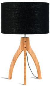 It's About RoMi Lampa stołowa Annapurna trójnożna 30cm/abażur 32x20cm, lniany czarny ANNAPURNA/