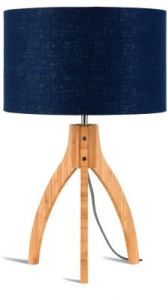 It's About RoMi Lampa stołowa Annapurna trójnożna 30cm/abażur 32x20cm, lniany blue denim ANNAPU