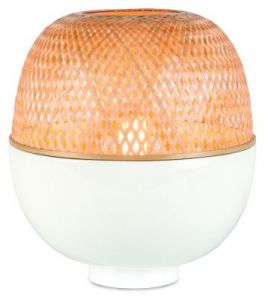 It's About RoMi Lampa stołowa Mekong L, bamus 30x33cm, biały/naturalny MEKONG/T32/W