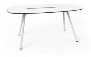 Lonc Stół Alowha długi 160 cm rama w kolorze białym P0101742