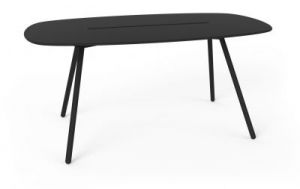 Lonc Stół Alowha długi 160 cm rama w kolorze czarnym P0101741