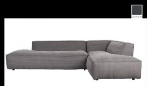 Zuiver Sofa FAT FREDDY RIGHT COMFORT szaro/niebieski 3200084