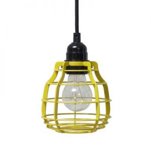 HK Living Lampa LAB żółta z włącznikiem VAA1085S