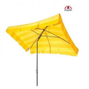 Doppler Parasol Ogrodowy Sunline Waterproof Żółty W Pasy 225x120cm