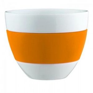 Kubek do latte biało-pomarańczowy Aroma KZ-3560521