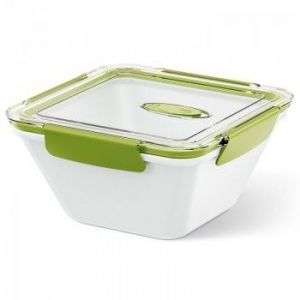 Lunchbox wysoki 1,5 L (biało-zielony) Bento Box