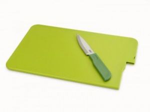 JJ - Deska z nożem SLICE&STORE, zielona