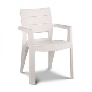 Bazkar Krzesło Ogrodowe Ibiza Sztaplowane CU206970 Białe