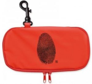 Iris - Lunch bag na kanapkę,podłużny, czerwony