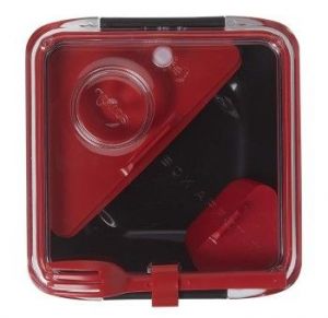 BB - Lunch box BOX APPETITE czarno/czerwony