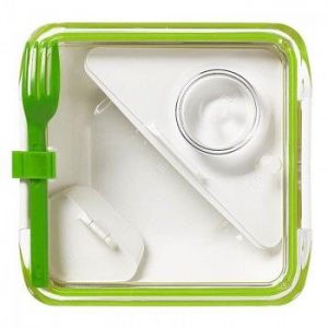 BB - Lunch box BOX APPETIT, zielono-biały