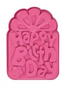 PAV - Forma na ciasto/tort HAPPY BIRTHDAY różowy