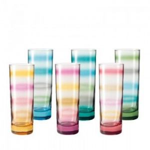 LO - Zestaw sześciu szklanek RAINBOW