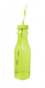 ZAK - Butelka SODA ze słomką, zielona