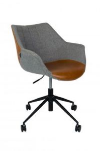 Zuiver Krzesło biurowe DOULTON VINTAGE brązowe - Zuiver 1300003