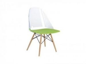 Krzesło Aero green/clear