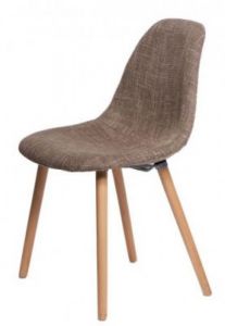 Krzesło Cosy tapicerowane brązowe