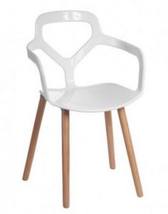 Krzesło Nox Wood białe
