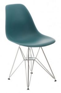 Krzesło P016 PP navy green, chromowane nogi