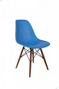 Krzesło P016W PP niebieskie/dark