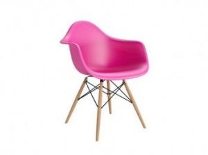 Krzesło P018W PP dark pink, drewniane nogi HF