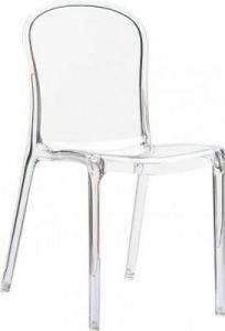 Krzesło Uma transparentne przeźroczyste