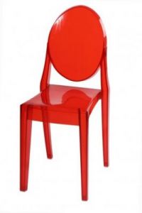 Krzesło Viki czerwony transp.