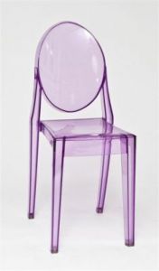 Krzesło Viki purple transp.