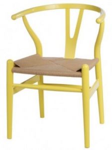 Krzesło Wicker Color żółte