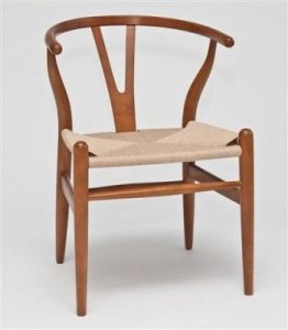 Krzesło Wicker jasnobrazowe