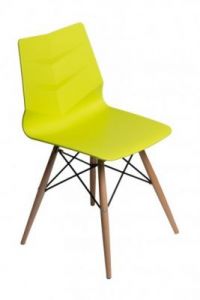 Krzesło Leaf DSW limonkowe
